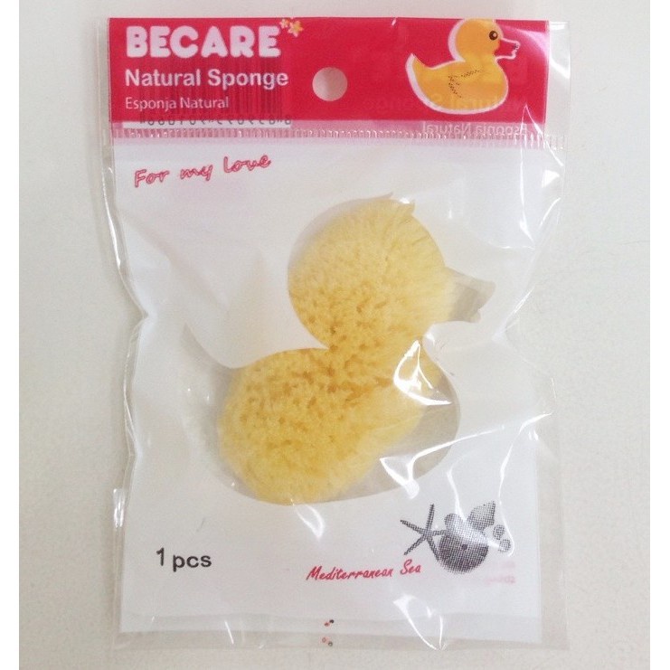 becare-natural-sponge-บีแคร-ลูกเจี๊ยบ-ฟองน้ำอนามัย-ฟองน้ำแท้จากธรรมชาติ