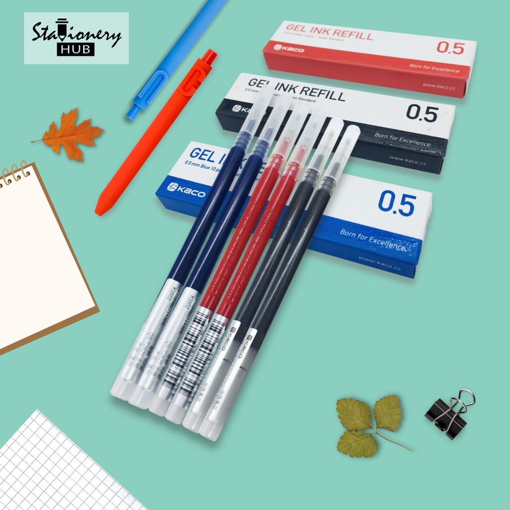 KACO Ink Refill ไส้ปากกาคาโก้ สำหรับรุ่นตัวอักษร/ตัวเลข หมึกปากกาแบบเจล