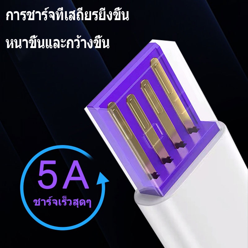 ภาพที่ให้รายละเอียดเกี่ยวกับ MGBB สายชาร์จ USB type C ยาว 1.5 เมตร Super Fast Charging Cable USB 5A