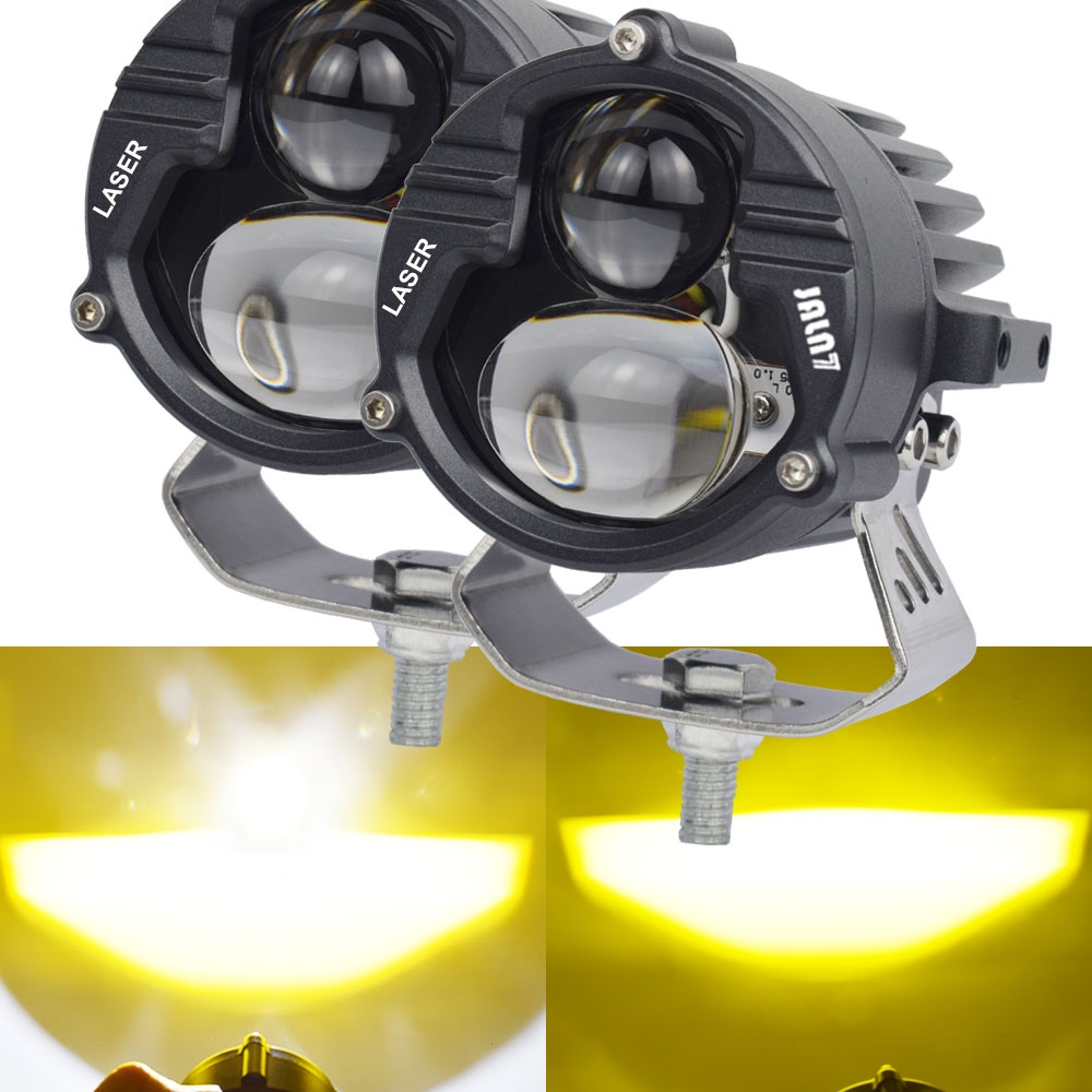 LASER Motorcycle LED Headlamp Faro Moto Driving Fog Lamp Spotlight 3