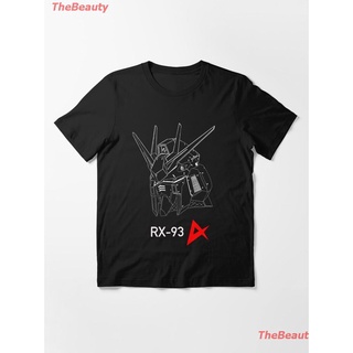 ถูกสุดๆNew ข้อเสนอพิเศษ หุ่นยนต์ ผู้ชาย Nu Gundam Essential T-Shirt คอกลม แฟชั่น  ผ้าฝ้ายแท้ เสื้อยืด cotton100%size S-3