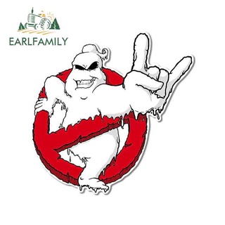 Earlfamily สติกเกอร์ไวนิล กันน้ํา กันรอยขีดข่วน ลายอนิเมะ Ghostbusters ขนาด 13 ซม. x 13 ซม. สําหรับตกแต่งรถยนต์