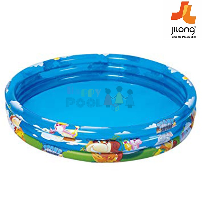 สระน้ำเป่าลม ทรงกลม Stone Skunk Three Ring Pool 122*25cm | Shopee Thailand
