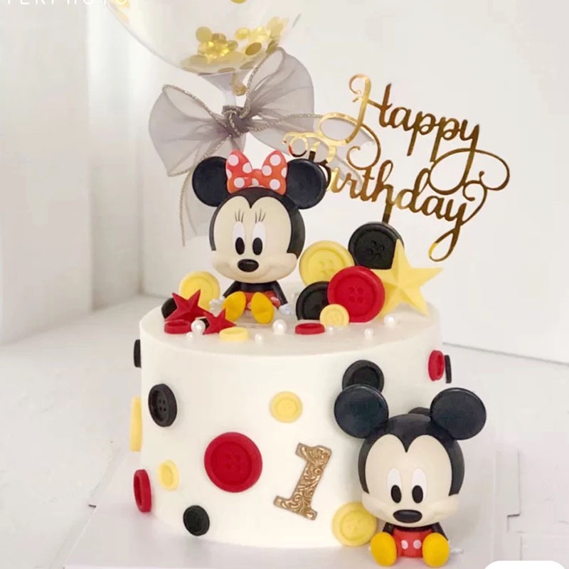 ของเล่นฟิกเกอร์-disney-mickey-and-minnie-น่ารัก-สําหรับตกแต่งเค้กวันเกิดเด็ก