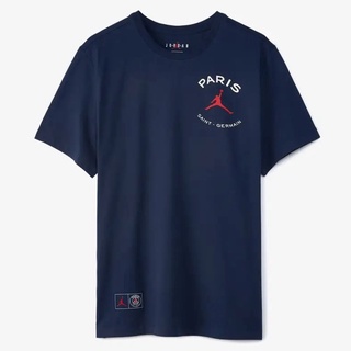 [100% Cotton] เสื้อยืดผู้ชาย Jordan Logo T-Shirt x PSG ของแท้ 100%