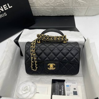 #Chanel #miniflapclassictophandle #2021 Grade vip Size 20cm  อุปกรณ์ full box set