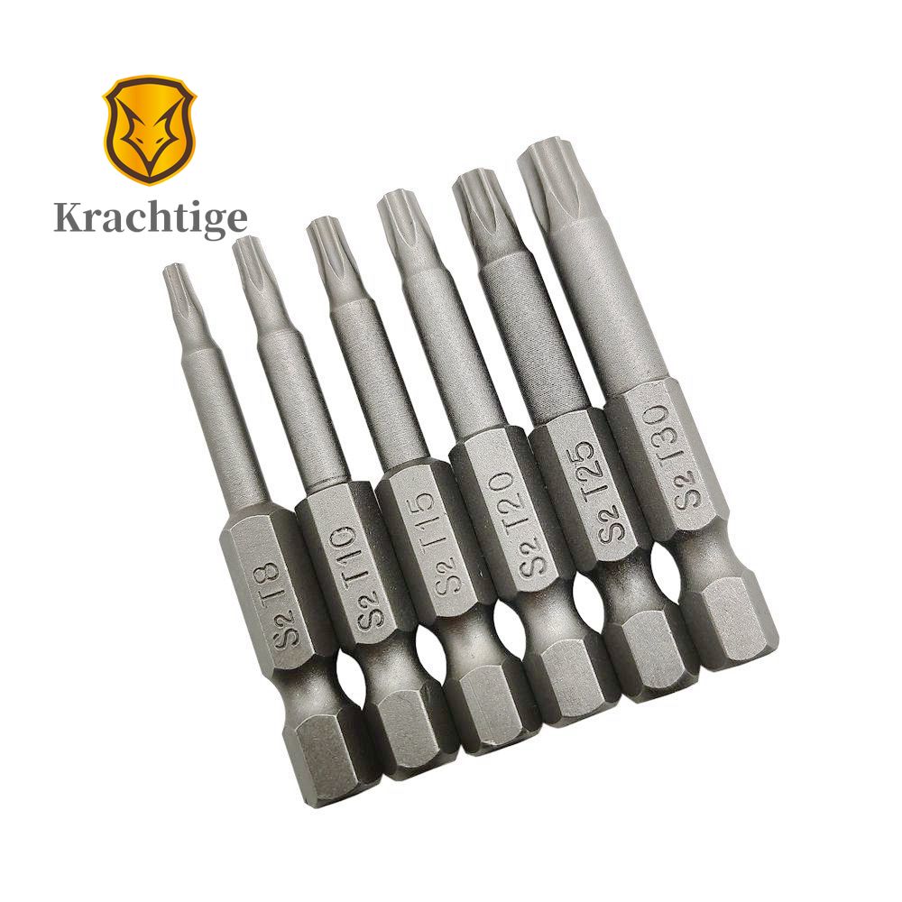 6pcs 50 มม.S2 โลหะผสมเหล็กหัวแบน Slotted Tip Magnetic Slotted ไขควง ...