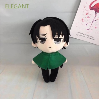 Elegant หมอนตุ๊กตาฟิกเกอร์ อนิเมะ Attack on Titan Levi Ackerman Attack on Titan น่ารัก ขนาด 20 ซม. ของขวัญ สําหรับเด็ก