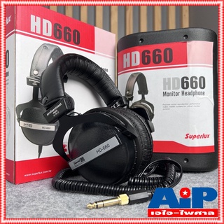 สินค้า ฟรีค่าส่ง SUPERLUX HD660 หูฟัง SUPERLUX หูฟัง HEADPHONE HD 660 หูฟังครอบหู หูฟังมอนิเตอร์ HD-660