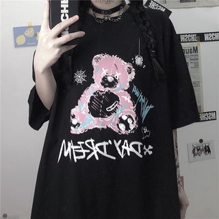 Printing Casual Harajuk goth Females tshirts Kawaii Unisex Short Sleeve Anime T Shirt HipHop Summer Women  Streetwear