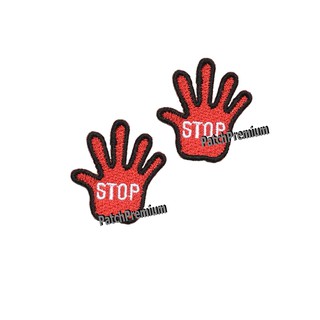 Stop Hand ไซส์เล็ก - ตัวรีด (Size S) ตัวรีดติดเสื้อ