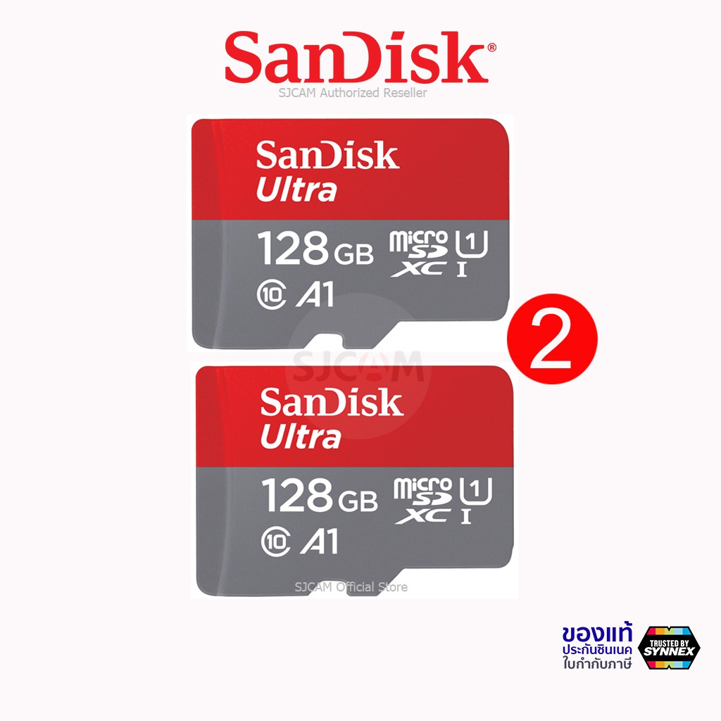 รูปภาพของSandisk Ultra Micro SD Card (SDSQUA4) 128GB , 64GB , 32GB Class10 A1 UHS-I ความเร็วสูงสุด140MB/s*(SDSQUAR)ลองเช็คราคา