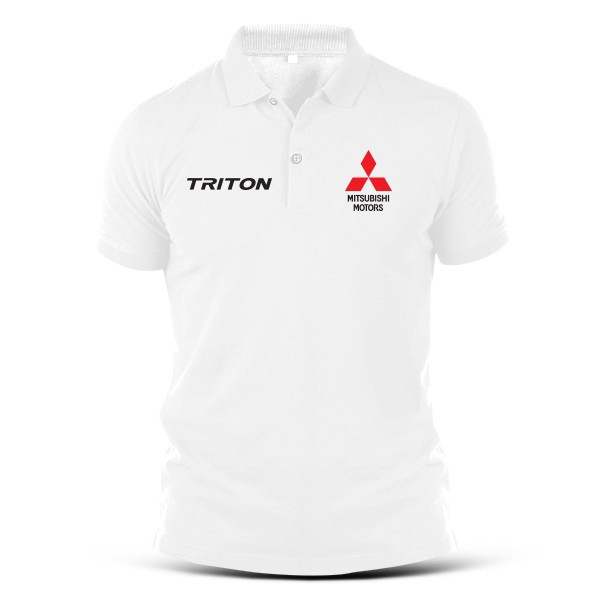 มิตซูบิชิเสื้อโปโลผ้าฝ้ายพิมพ์ลายมิตซูบิชิ-triton