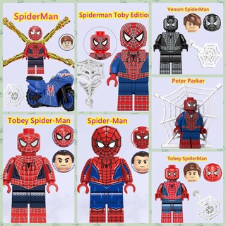 ของเล่นตัวต่อเลโก้ ตุ๊กตา Marvel spider-man Tobey spider man เข้ากันได้กับของเล่นเด็ก