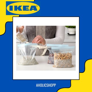 IKEA (อีเกีย) - ISTAD อีสสตัด ถุงซิป ถุงซิปล็อกใส่อาหาร สีฟ้า (1L) 25 ชิ้น