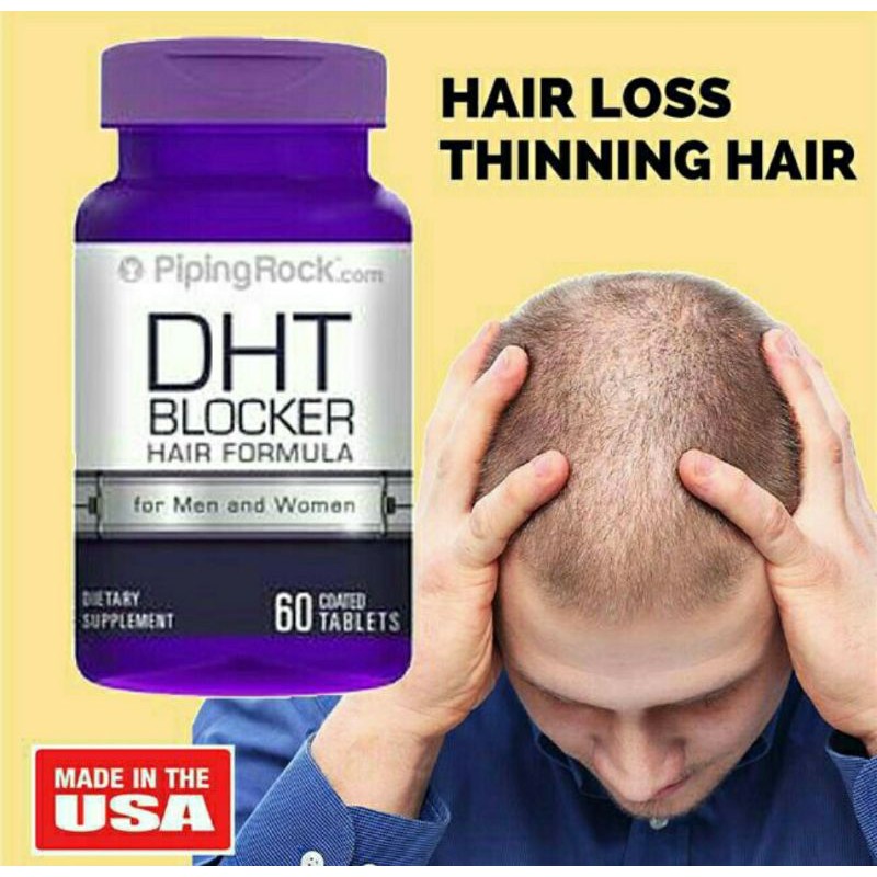 ภาพสินค้าDHT Blocker Hair Formular สำหรับผู้ชายและผู้หญิง ขวด 60 เม็ด ลดหลุดร่วงผม จากร้าน thanasub568 บน Shopee ภาพที่ 3