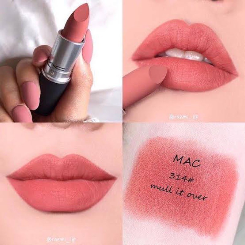 แท้-ลิป-mac-powder-kiss-lipstick-สี-314-mull-it-over-brick-through-devoted-to-chili