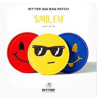 Ritter Gig Bag Patch "Smiley" Set แพทช์โลโก้ตกแต่งกระเป๋ากีตาร์รุ่น BERN 4 และ CAROUGE 3