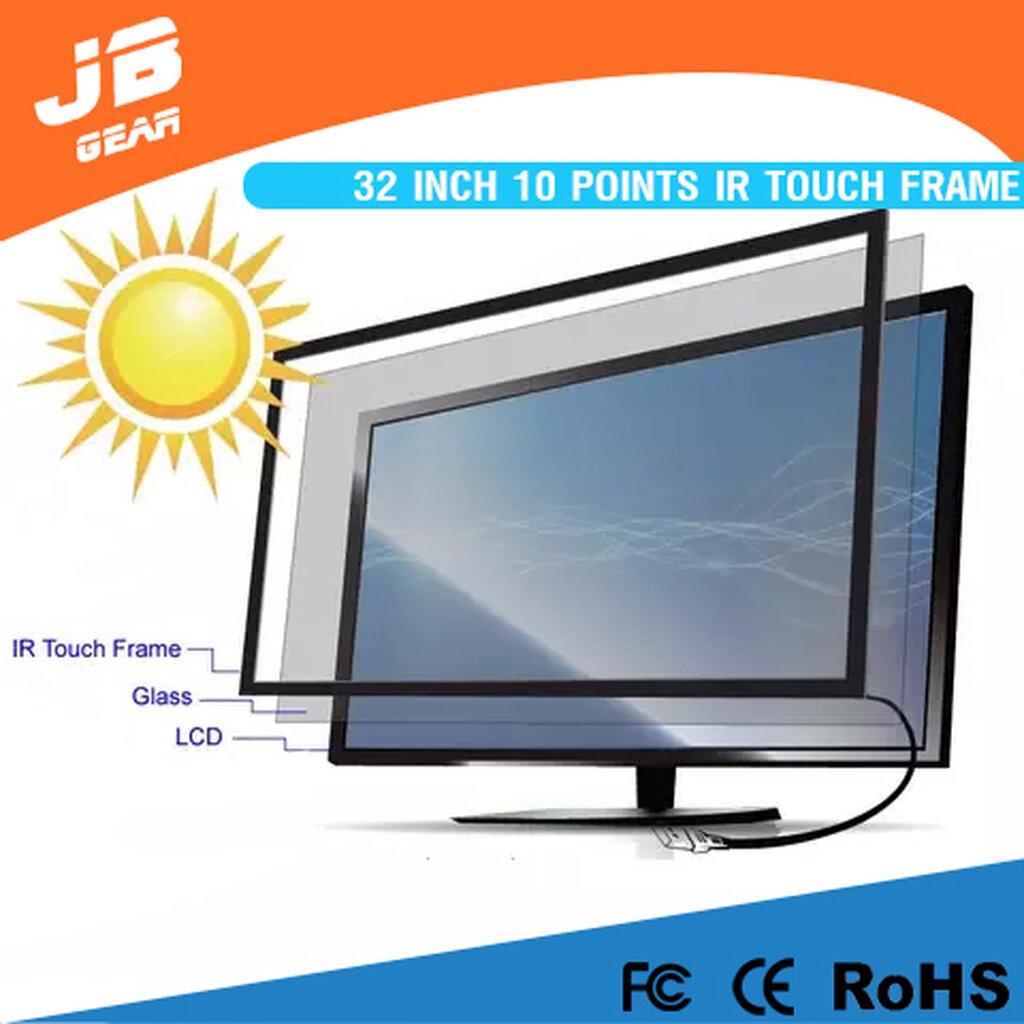 จอทัชสกรีน จอสัมผัส ขนาด 32 นิ้ว 10 point Infrared Touch screen monitor ...