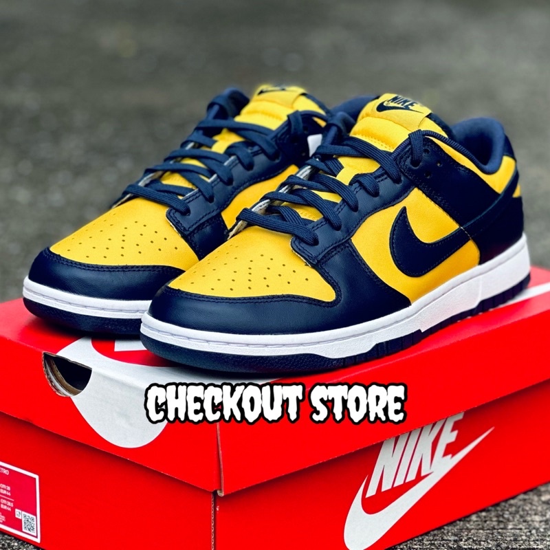 nike-dunk-low-michigan-แท้