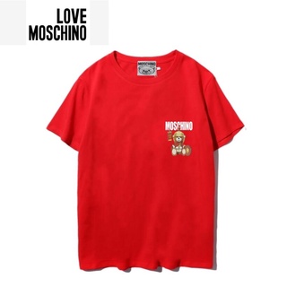 [S-5XL] 3221 MO moschino เสื้อยืด แฟชั่นคู่รัก สําหรับผู้ชาย ผู้หญิง