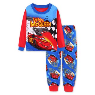 Disney Cars Toddlers เด็กทารกชุดนอนเด็กเสื้อกางเกงนอนเสื้อกางเกง + กางเกง Pjs