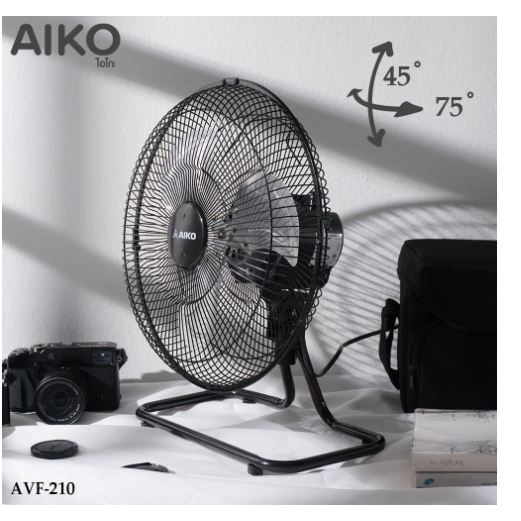 aiko-พัดลมตั้งโต๊ะ-ขนาด-10-นิ้ว-รุ่น-avf-210-ส่าย-ก้มเงย-ปรับความแรงได้-3-ระดับ-กำลังไฟ-43-วัตต์-turbo-พัดลม-ตั้งโต๊ะ