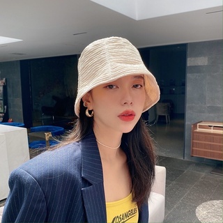 ราคาและรีวิว🔥สินค้าพร้อมส่ง🔥หมวกบักเก็ต สไตล์เกาหลีBucket Hat (DM12)