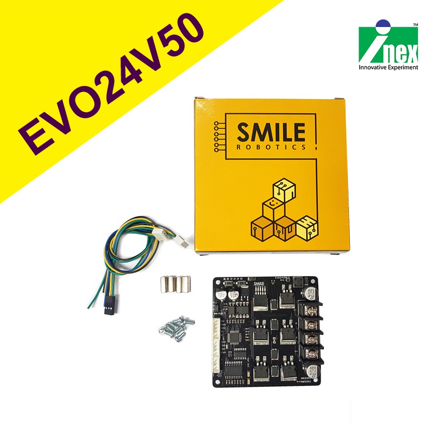 INEX Smile Robotics บอร์ดขับมอเตอร์ EVO24V50 /Dual motor driver module ...