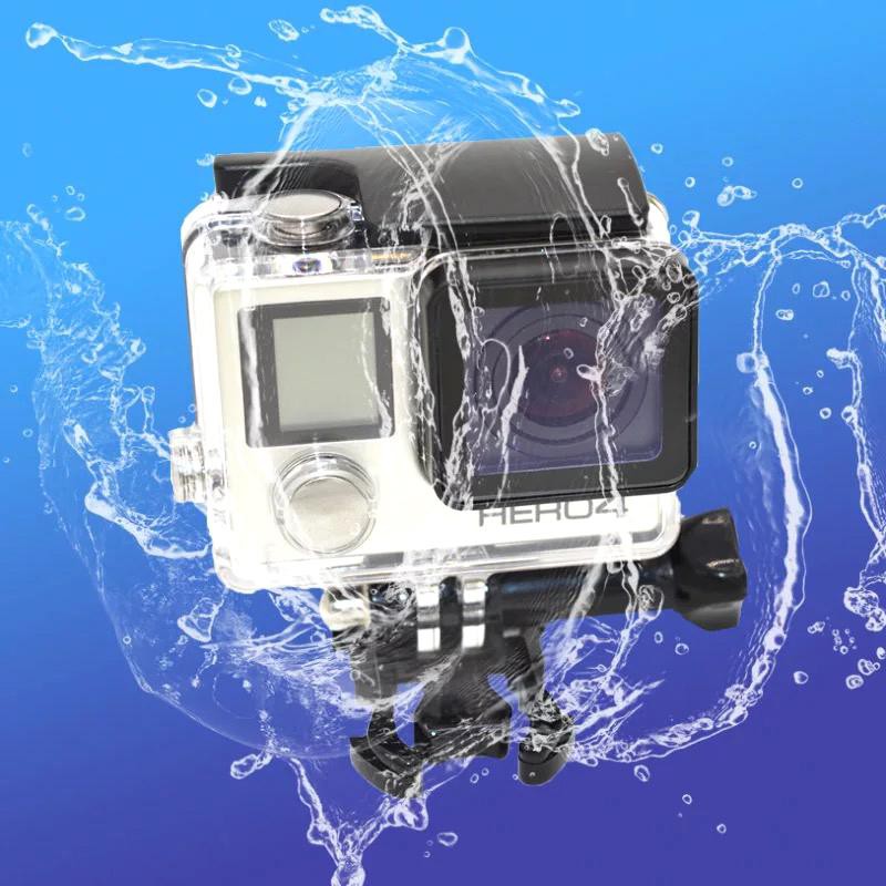 ภาพสินค้า45m Underwater Housing Case Waterproof Protective Cover for GoPro Hero 4/3+ เคสกันน้ำGoPro Hero 4 จากร้าน witcamera1688 บน Shopee ภาพที่ 8