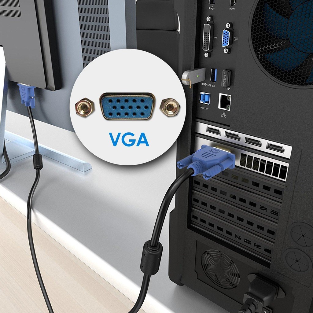 ภาพหน้าปกสินค้าXLL สายvga สายต่อจอ จอคอม VGA 3+4 สายต่อจอคอมพิวเตอร์ VGA Male To Male 15pin D-sub 1.5m. 3m. 5m.VGA5031-43-55 จากร้าน dnui90 บน Shopee