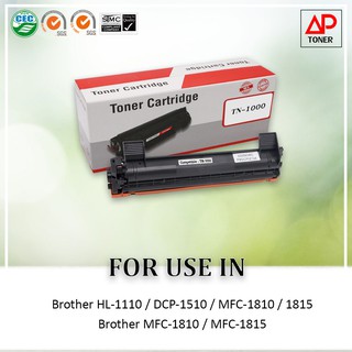 TN1000/TN-1000 สำหรับเครื่องพิมพ์ Brother HL-1110/1210W , DCP-1510/1610W, MFC-1810 **