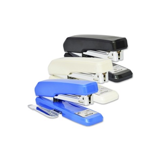 Deli 0326 Half Strip Stapler เครื่องเย็บกระดาษ 25 แผ่น มีที่ถอนลวดในตัว (คละสี 1 ชิ้น) ที่เย็บกระดาษ เครื่องเขียน