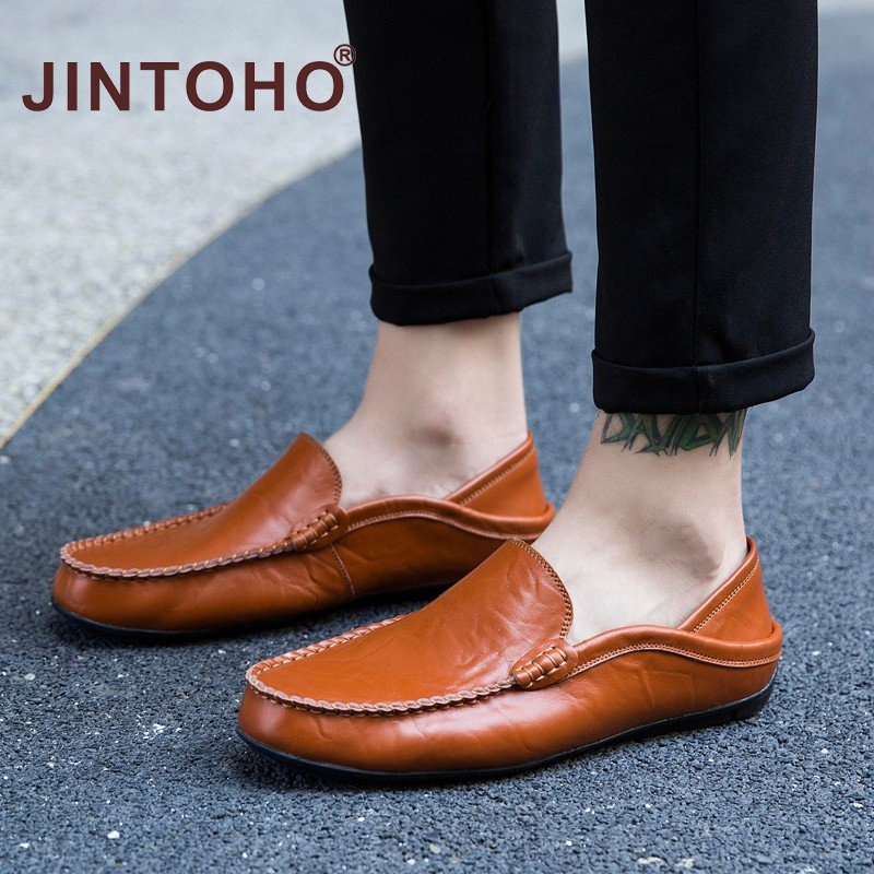 ภาพสินค้ารองเท้าโลฟเฟอร์หนัง สำหรับผู้ชาย จากร้าน jintoho.th บน Shopee ภาพที่ 5
