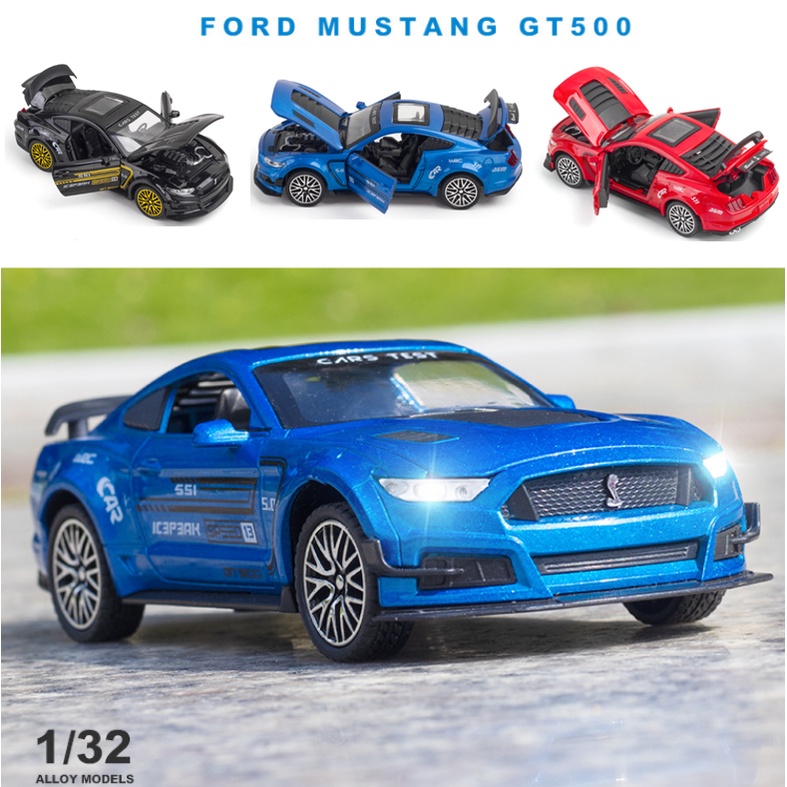 1-32-ford-mustang-gt500-die-cast-ยานพาหนะรถโลหะผสมรุ่นเสียงและแสงรถลากรุ่นคอลเลกชันรถยนต์ของเล่นcar-model-toy