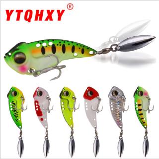 YTQHXY Metal Spinner Sea Fishing Lure Jigging Hard Bait 8.5/12.5/17g Sinking 3D Eyes Spoon Rotate VIB Jig Bait