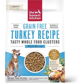 อาหารสุนัข The Honest Kitchen Whole Food Clusters สูตร Grain Free Turkey Recipe ขนาด 2.27 kg (Best by 24 Nov 2023)