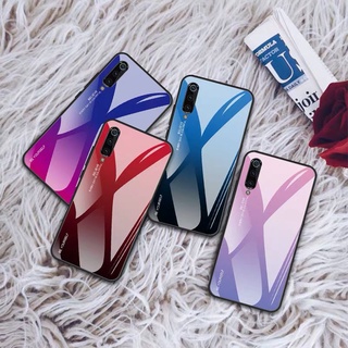 [ มาใหม่ ] Case Samsung Galaxy A70 เคสกระจก เคสเงาไล่สี ขอบนิ่ม Samsung A70 เคสกระจกไล่สี สินค้าใหม่พร้อมส่ง