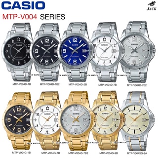 ภาพขนาดย่อของภาพหน้าปกสินค้าCASIO นาฬิกาข้อมือชายรุ่น MTP-V004 และข้อมือผู้หญิง รุ่น LTP-V004D รับประกัน(2)ปี จากร้าน jackwatch บน Shopee