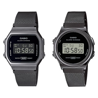 สินค้า Casio Standard นาฬิกาข้อมือผู้ชาย สายสแตนเลส รุ่น A168,WEMB,A171,A171WEMB (A168WEMB-1B,A171WEMB-1A)