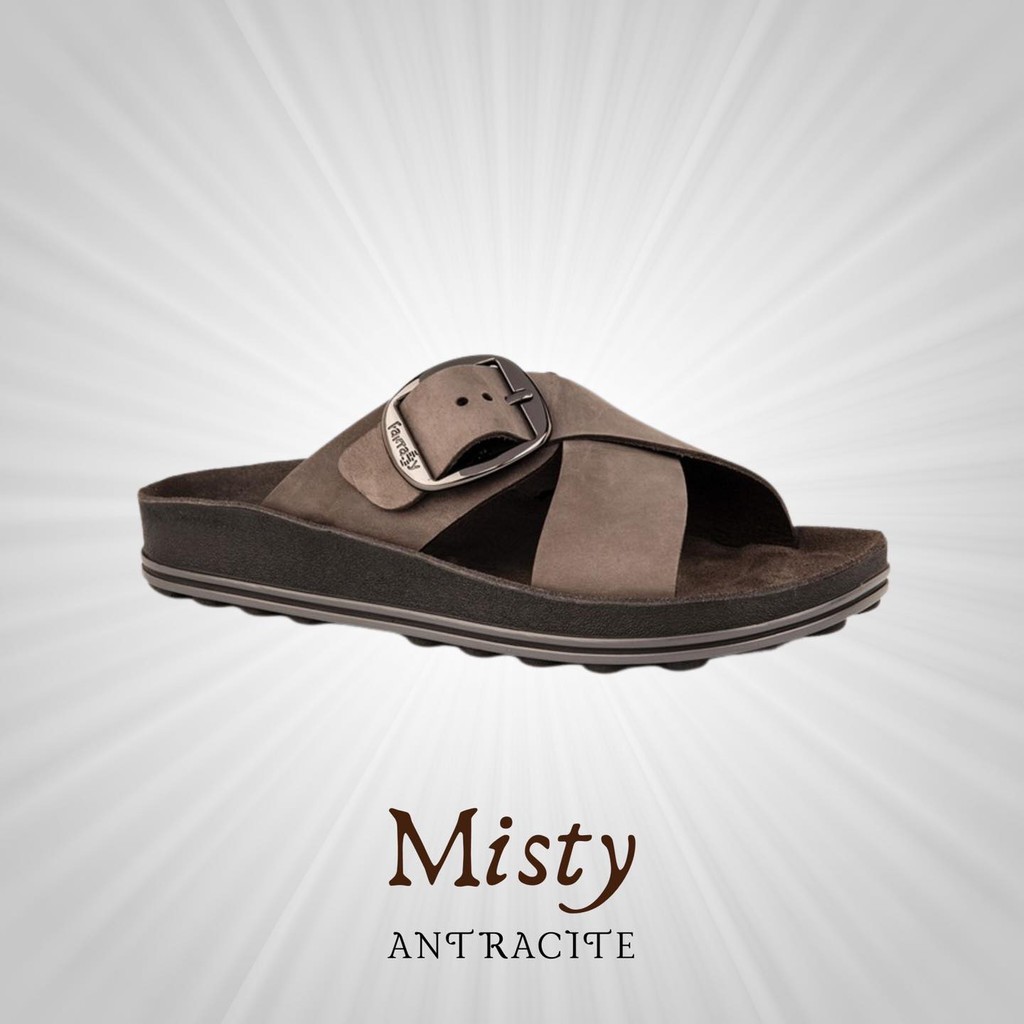 fantasy-sandals-รองเท้าแตะ-หนังแท้-รองเท้าแฟชั่น-พื้นยืดหยุ่น-unisex-รุ่น-misty-antracite-brush