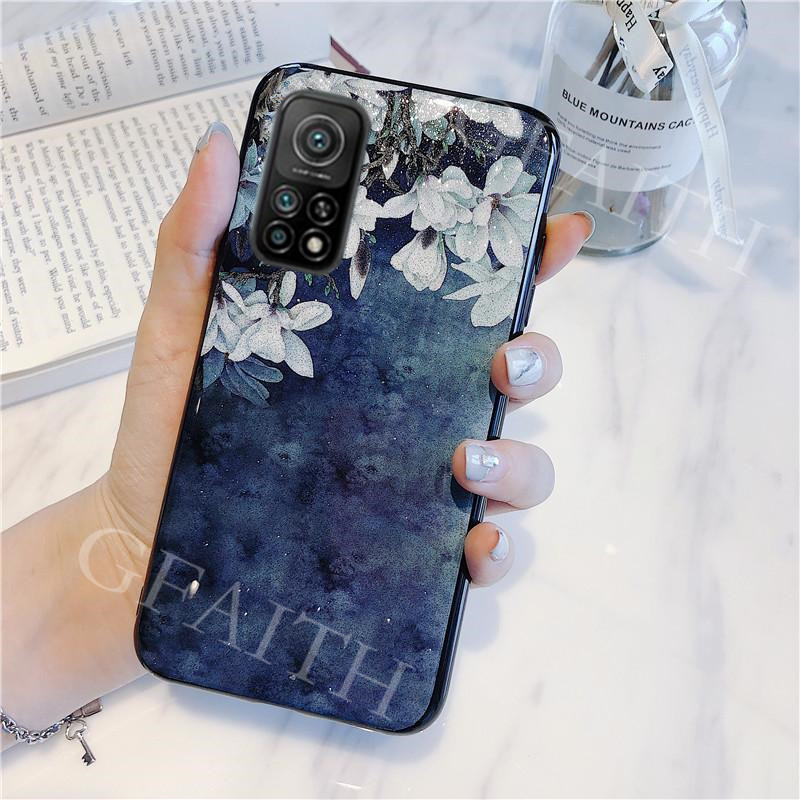 เคสโทรศัพท์-for-xiaomi-mi-10t-xiaomi-10t-pro-5g-phone-case-2020-casing-glitter-flower-series-gardenia-magnolia-and-stylish-cover-for-เคส-for-xiaomi10t-mi10t-10tpro-5g