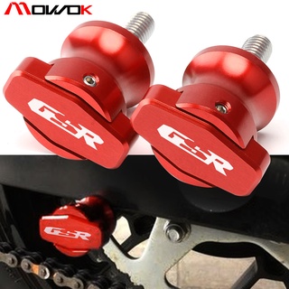 MOW 8Mm CNC อลูมิเนียม Swingarm Spools Sliders Bobbin สำหรับ Suzuki GSR 600 2006 2007 2008 2009 2010 GSR 750 2011 2012 2