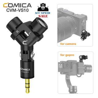 COMICA MINI FLEXIBLE XY STEREO MICROPHONE CVM-VS10 ไมโครโฟนสำหรับกล้อง gopro 3.5 มม.TRS