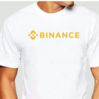 เสื้อยืด Bitcoin , Binance โลโก้ Crypto สกุลเงิน ดิจิตอลใหม่