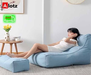 Alotz โซฟา โซฟาญี่ปุ่น พร้อมที่วางขา YF-1599 นั่งสบาย ผ้านุ่มสบาย โครงสร้างแข็งแรง