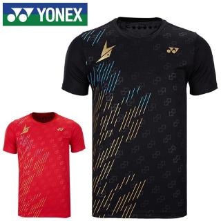 เสื้อกีฬา ชุดกีฬาแบดมินตัน YONEX ผ้าใส่สบาย ระบายอากาศดี ไม่ร้อน เสื้อยืดลำลองสำหรับผู้ชายและผู้หญิงแขนสั้น