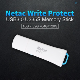 ภาพขนาดย่อของภาพหน้าปกสินค้าH&G Netac U335S 128GB Write Protect USB3.0 Flash Drive Memory Stick USB Flash Disk จากร้าน homgeek.th บน Shopee ภาพที่ 1