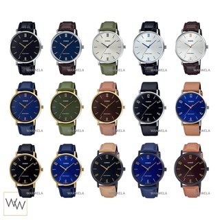 สินค้า [ใส่โค้ดลดเพิ่ม] ของแท้ นาฬิกาข้อมือ Casio ผู้ชาย รุ่น MTP-VT01 สายหนัง