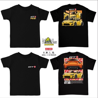 เสื้อยืด ทรงสามเหลี่ยม พิมพ์ลายรถยนต์ TOYOTA FT86 GT86 FT 86 GT 86 JDM STREET สําหรับเด็กS-5XL